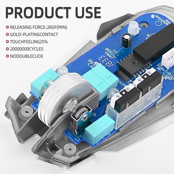 Мікроперемикач для миші Kailh GM 2.0 Blue 2 шт 0401137 фото