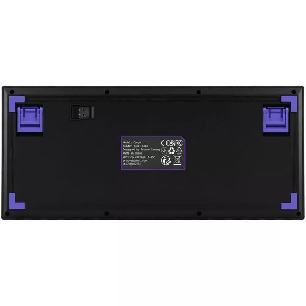 Клавіатура бездротова Proove Gaming Coupe Black/Purple, UKR/ENG (WKCP00022416) 060231 фото