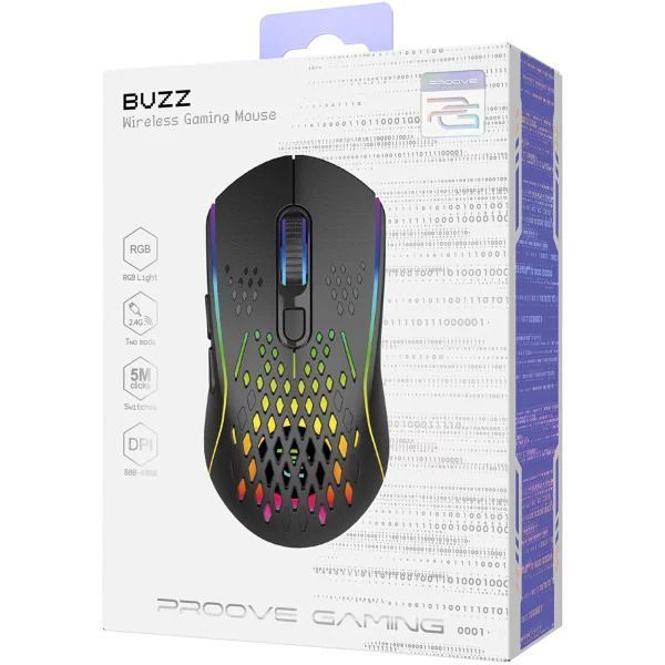Миша бездротова Proove Gaming Buzz Black (WMBU00022401) 010229 фото