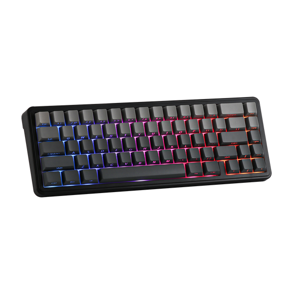 Клавіатура бездротова AULA F65 Wireless Mechanical Keyboard RGB Black Gradient (Side-printed) 060153 фото