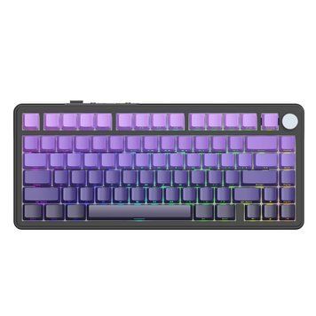 Клавіатура бездротова Attack Shark X85 Gradient Purple (6972792471594) 060233 фото