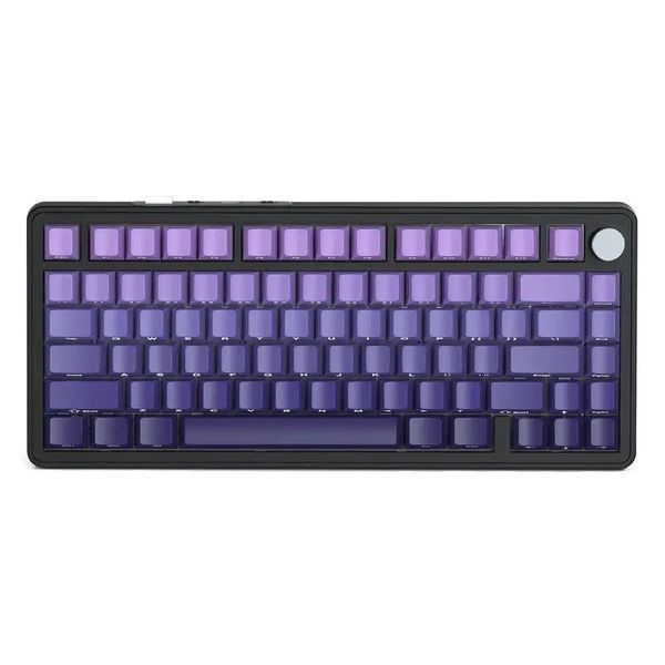 Клавіатура бездротова Attack Shark X85 Gradient Purple (6972792471594) 060233 фото