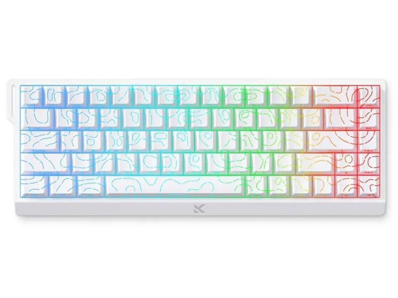Клавіатура MCHOSE Ace 68 Ultra Esports TTC Dragon Lord Magnetic Switch White Topographic (MC-ACE68-32)  060243 фото