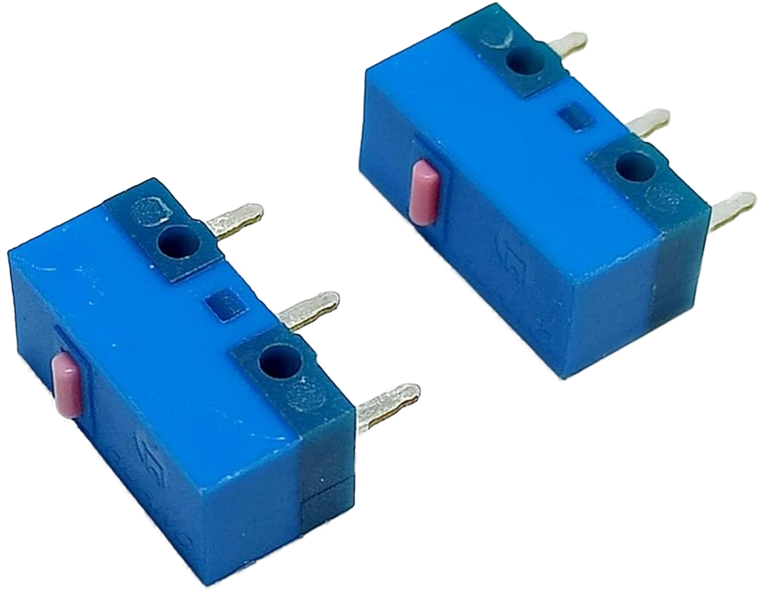 Мікроперемикач для миші Huano Blue Shell Pink Dot 80M 2 шт 040394 фото