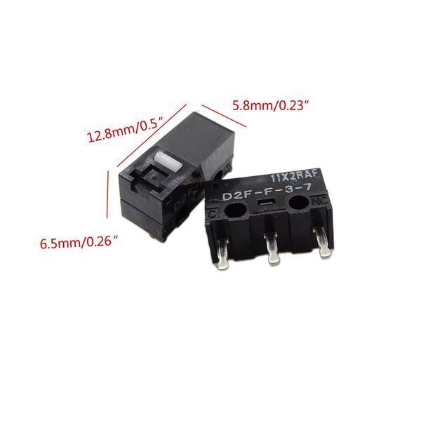 Мікроперемикач для миші Omron D2F-F-3-7 10M 2 шт 040431 фото