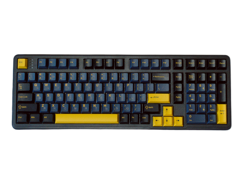 Клавіатура бездротова Attack Shark X98 Star Black ENG/UKR (AS-6972792471976-SB-UA) 060237 фото