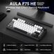 Клавіатура бездротова Aula F75 HE Dragan King Magnetic Switch Black/White/Gray (6978080506993) 060240 фото 5