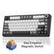 Клавіатура бездротова Aula F75 HE Dragan King Magnetic Switch Black/White/Gray (6978080506993) 060240 фото 4