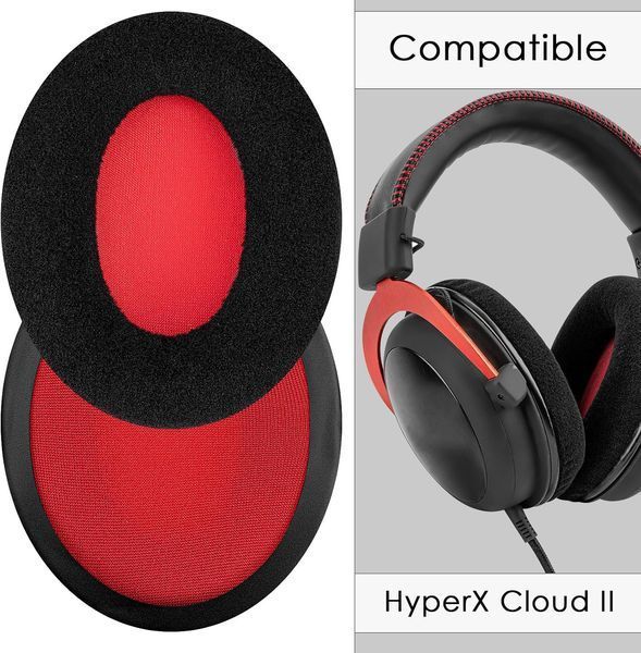 Амбушури HyperX Cloud l ll X Alpha Core Flight Stinger Red тканинні  040273 фото